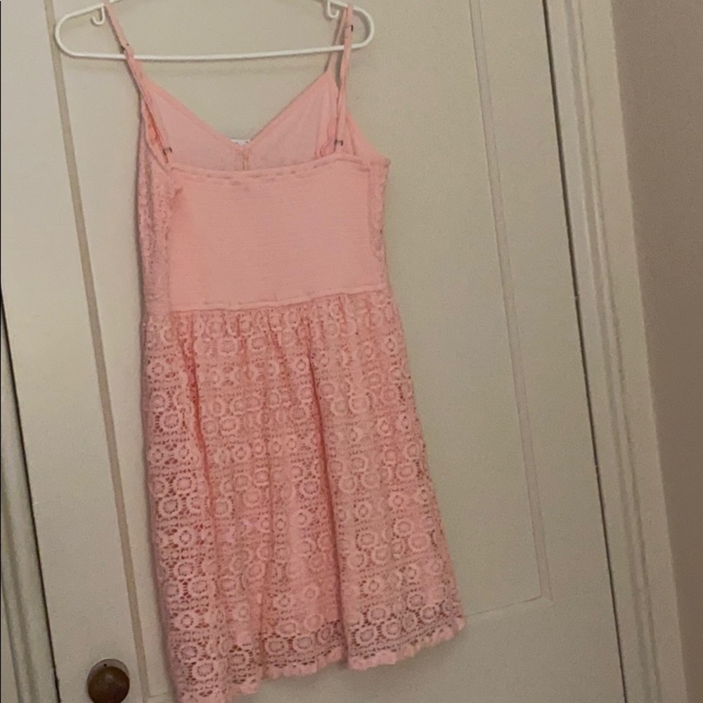 NWT Abercrombie & Fitch pink laced dress size: L - Picture 8 of 10